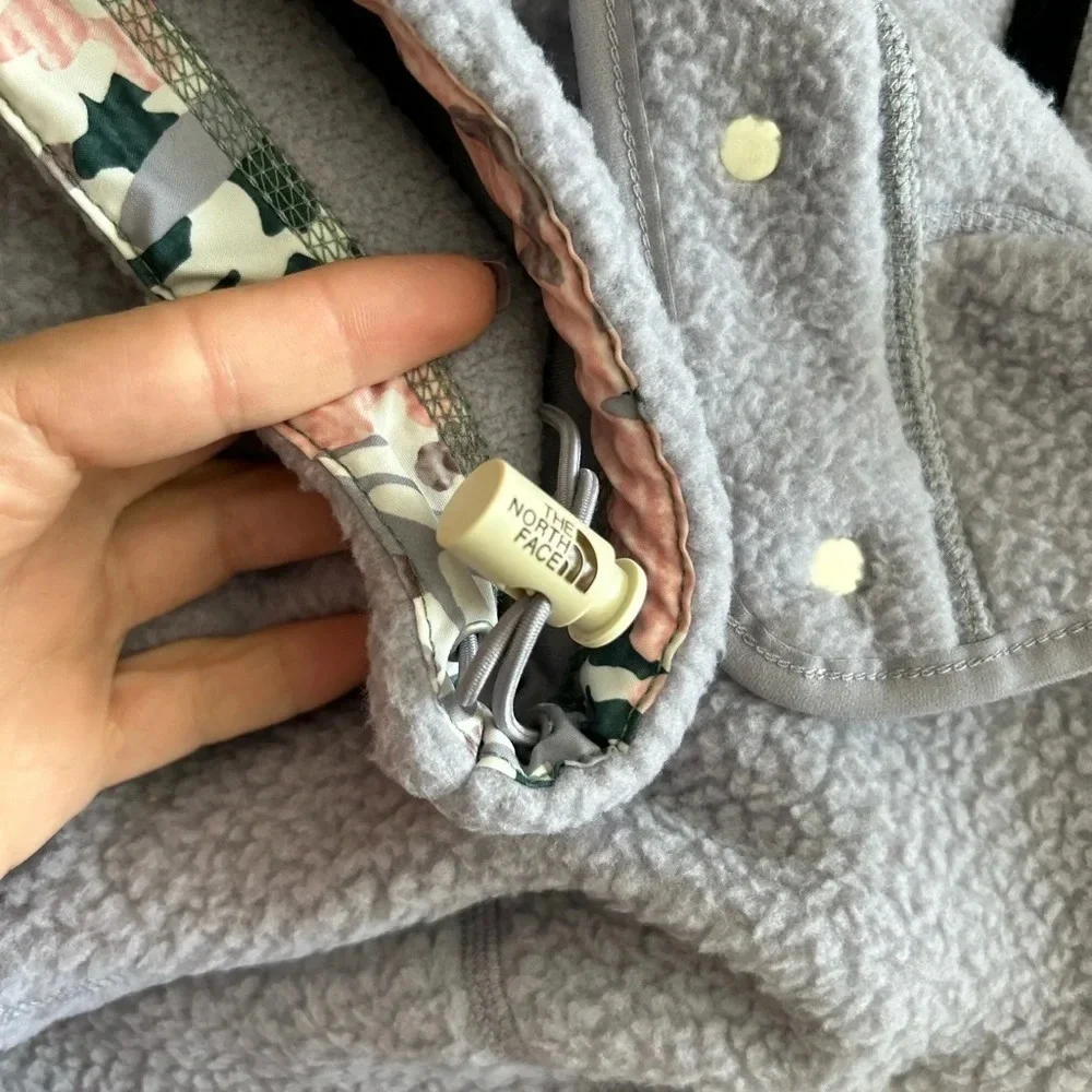 THE NORTH FACE CRAGMONT 1/4 SNAP FLEECE - WOMENS small lilac camo new with tags - Picture 12 of 15